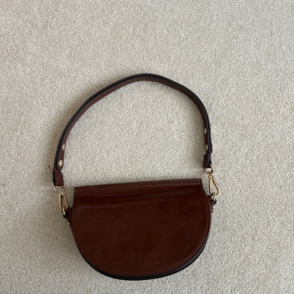 Mango shoulder bag; worn twice; dark ish red / maroon - Picture 1 of 3